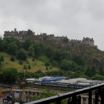 Superior room balcony with view of Edinburgh castle
