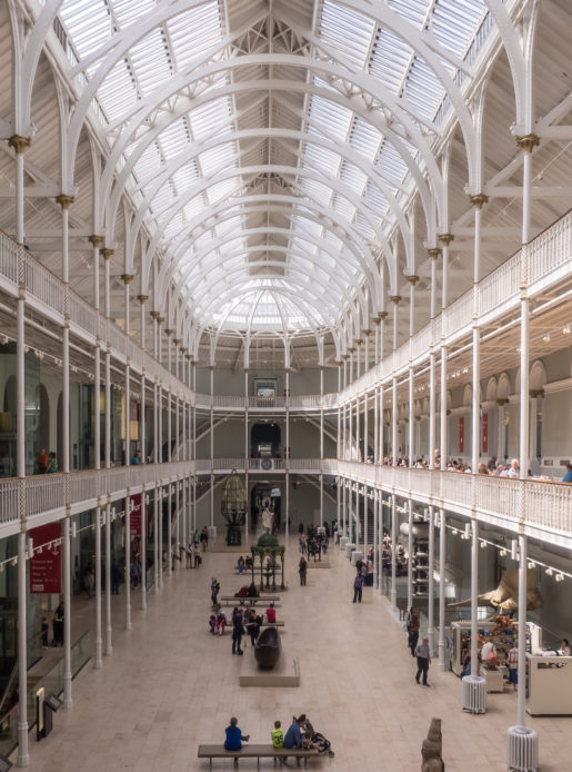 Inside the national museum of Scotland